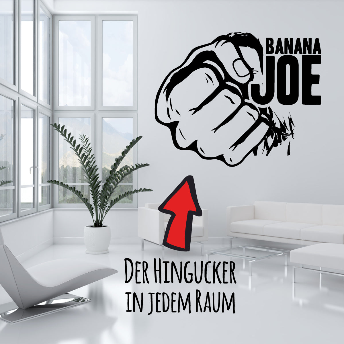 Wandtattoo | Banana Joe Original Aufkleber für die Wand
